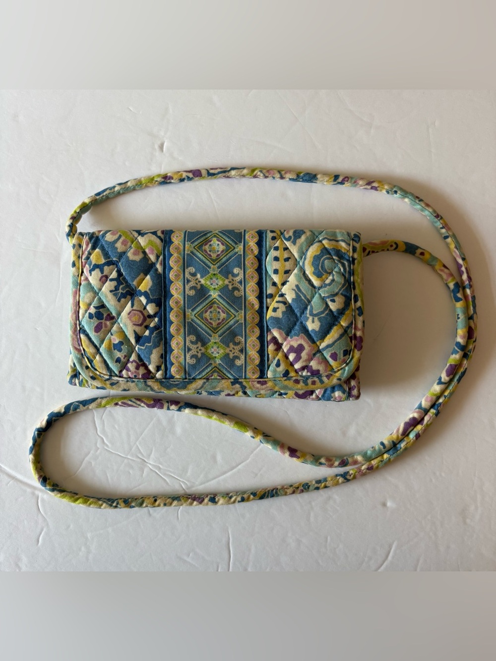 Vera Bradley Capri Blue Cross Body Purse Wallet